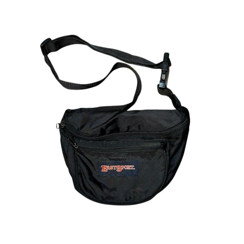 Vintage‎ East Sport Black Fanny Pack Bag Unisex Everyday Original